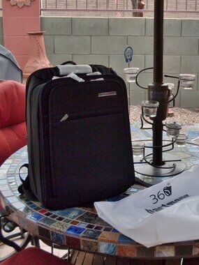 NIB - Hartmann Luggage Metropolitan 360 Black Backpack - Box & Dust Bag